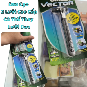 Dao Cạo Râu Hộp 1 Cán & 1 Lưỡi Có thể thay thế lưỡi Siêu bén dùng được nhìu lần .