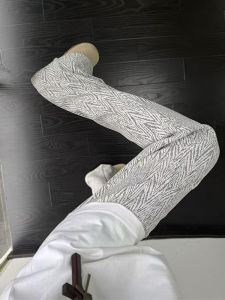 กางเกงวอร์มทรงตรงสไตล์อเมริกันย้อนยุคสำหรับผู้ชาย กางเกงขายาวทรงหลวมสบาย ๆ สไตล์เกาหลี ลายทาง ฤดูใบไม้ร่วง