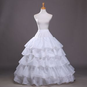 New Halloween Petticoat Skirt 5 Ruffles Layers Ball Gown Petticoat Underskirt Slip For Wedding Dress Adjustable Waist ﻿2026