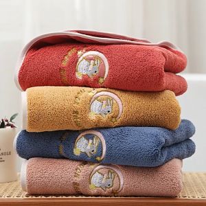Tuala mandi bayi Bath Towel Baby Towel Kids Towel Adult Thick Kids Blanket High Absorbent Soft Bath Towel Cotton Face Towels