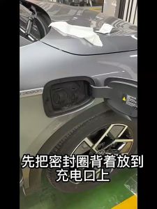 Car Charging Port Dust Plug Cover For BYD EV Atto 3 Yuan Plus Rubber Sealing Ring Sticker BYD Dolphins Seal Accessories