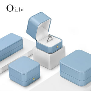 Oirlv Wedding Ring Box Leather Bracelet Necklace Bangle Wrapping Box Jewelry Display Storage Organizer Case Birthday Gift Box H147 H148