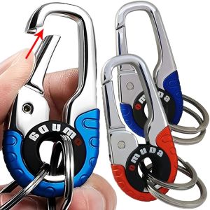 🔥HOT SALE🔥 3Pcs Car Key Buckle Stainless Steel High Quality Key Ring Key Chain Hook Outdoor Carabiner Climbing Keyfob for Men Gift