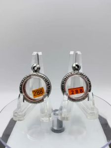 No.(288 หนา/บาง) ตลับพระ กรอบพระสแตนเลสลายไทย กลม กลมเล็ก เหรียญกลม ว่าน ขนาดวงใน 2.1*2.1 ซม. ขนาดใส่สวย 1.8*1.8 ซม.