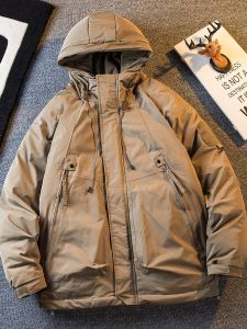 Horizontal Fashion Mountain Retro Thickened Work Clothes Cotton Coat Jacket Male Autumn and Winter Fashion Brand Outdoor Keep Warm Cotton Clothing Cotton Coat