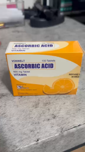 VONWELT Vitamin C Ascorbic Acid 500mg 100 Tablets Immune & Health Support Supplement FDA Approved BNDPHARMA