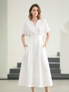 COCOBELLA | Red Cinched Waist Maxi Dress Summer Elegance