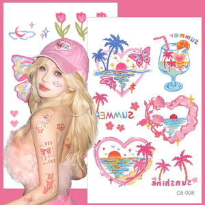 Waterproof Tattoo 3D Face Glitter Butterfly Tattoo Stickers Girls Colorful Shiny Wings Temporary Tattoo Stickers