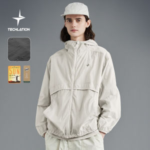 INFLATION Brand Mens Youth Couple 3M Waterproof Sunscreen Clothes 2024 Spring/Summer Trendy New Product UPF50 Outdoor Sports Hooded Loose Coat