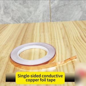 Single sided adhesive conductive copper foil tape high-temperature resistant anti-static repair tape 0.05mm thick 20m long