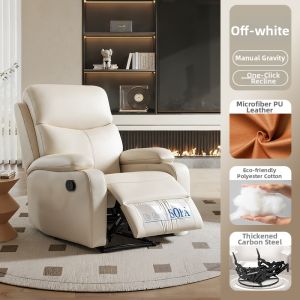 YOULANSEN | Reclining Massaging Leather Sofa Chair