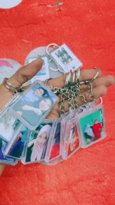 Gantungan kunci akrilik insert paper FREE FOTO