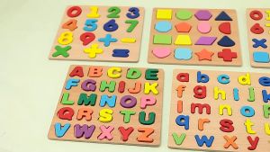 REDFIRE TOYS MAINAN EDUKASI WOODEN PUZZLE 3D JIGSAW KAYU ABJAD ANGKA GEOMETRI