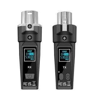 2.4GHz XLR Micro Không Dây Hệ Thống Thu Phát Có Thể Sạc Lại Bộ Chuyển Đổi Cho Mic Năng Động Trộn Âm Thanh Hệ Thống PA Đàn Guitar
