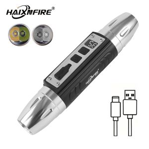 Haixnfire sv400 đèn vàng 365nm 395nm đèn màu tím Đèn pin sạc USB