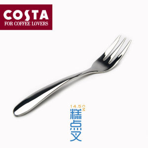 High-End Stainless Steel Thickened Cake Fork Dessert Fruit Fork Commercial Use Tea Fork Handmade Customizable Restaurant Supplies