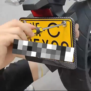 Motorcycle plate holder plate number motorcycle cover Carbon Backplate protector COD