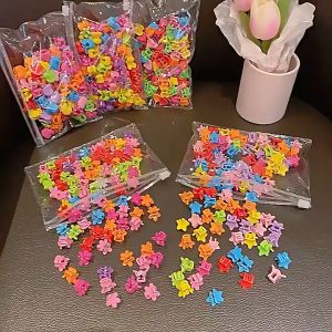 [LBH] Mini Korean Sweet Cute Mini Flowers Hairpin Set Candy Hair Princess Hair Pins 发夹小抓夹 Klip Rambut - H103