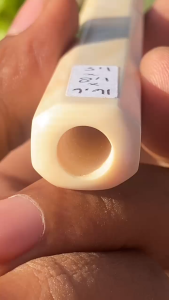 pipa gg asli lokal segilapan semilengkung panjang 16cm bening mulus