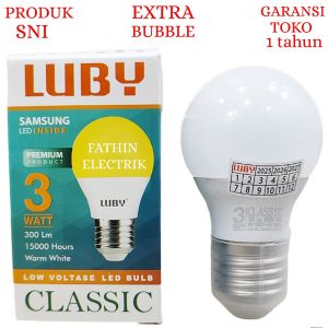BOHLAM LED LUBY / LAMPU LED LUBY CLASSIC KUNING 3W-18W
