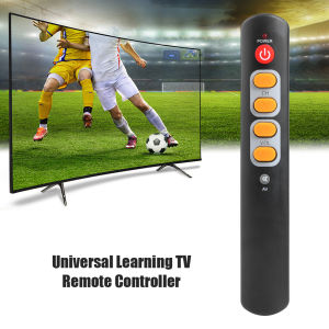 Universal 6 Key Learning Remote Control Big Yellow Button Copy IR Remote