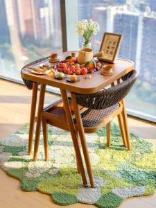 ST MIRREN | Trendy Balcony Table and Chairs Set for Small Space 3 Pieces
