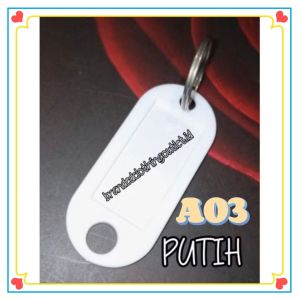 GANTUNGAN KUNCI LABEL NAMA JOYKO / SOUVENIR GANTUNGAN / NAME TAG ID KEY RING / KEY CHAIN 1 PCS | JY-8750