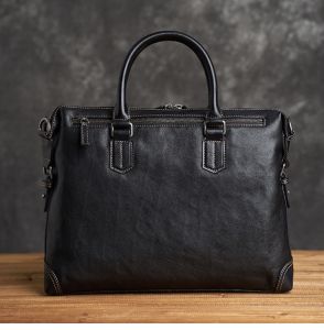 Genuine Leather Mens Bag Business Handbag Mens Briefcase Casual Shoulder Bag Crossbody Computer Bag Meeting Document Bag Mens Handbags 2024 New Designs ZRCX