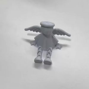 Tượng Thiên Thần In 3D Có Cánh Chất Liệu Nhựa Bền Trang Trí Nhà Cửa Xe Hơi Bàn Làm Việc Món Quà Lý Tưởng Cho Mọi Lứa Tuổi