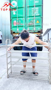 BigC ชั้นวางรองเท้า ชั้นวางรองเท้าสแตนเลสแท้ ดีไซน์ทันสมัย วางได้เยอะ ไม่โยกเยก แข็งแรงทนทาน ไม่เป็นสนิม