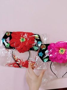 Traditional United Nations Chinese Korean Japanese Headband Hanfu Flower Headband For Kids Adults
