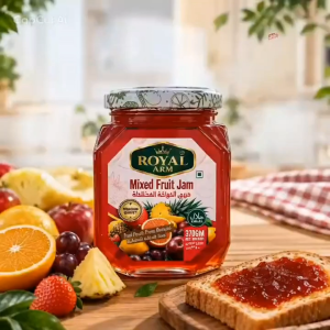 Royal Arm Fruit Jam 370g Halal | Mixed Fruit Pineapple & Strawberry | Halal / Buah Jam