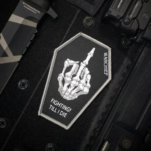 Tactical Morale Patch Embroidered Magic Stick Chapter Fearless Reaper Military Fan Flight Jacket Sleeve Patch Hat Chest Stick