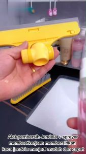 SK-C874 Alat Pembersih Kaca 3IN1 Dengan Spray Multifungsi / Pembersih Kaca Jendela Meja Kaca / Sikat Pembersih Debu Serbaguna
