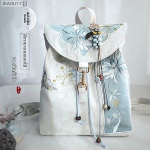 jeagutt | Original Chinese Style Retro Hanfu Cultural Embroidered Backpack 15 Inches