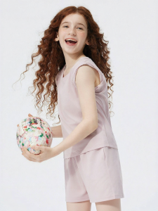 JOLLY BEAN | Lightweight Quick-drying Twist Design Girls Sleeveless Set