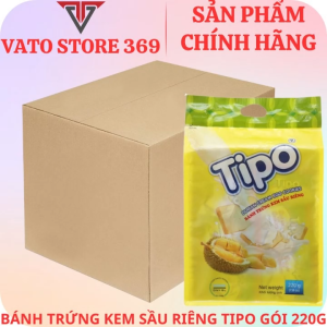 Bánh trứng kem sầu riêng TIPO túi 220g (thùng/gói)