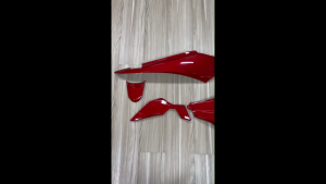 ชุดท้าย 5 ชิ้น Wave 110i 2021-2024 สีแดง (340) ไม่ติดลาย สำหรับมอเตอร์ไซค์