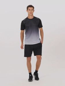 Sports suit Men running Short sleeved Ice silk Breathable Sweat absorbing Summer Quick drying basketball Fitness clothes Shorts