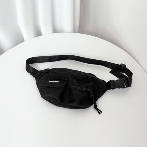 Stylish Childrens Crossbody Chest Bag Boys Trendy Backpack Baby Waist Bag Korean Version Cool Bag Boys Satchel