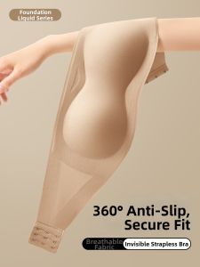 QIANYAKOU | Dance Student Transparent-proof Slip-free Strapless Bra