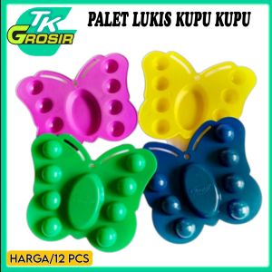 palet lukis kupu kupu/palet lukis/wadah lukis