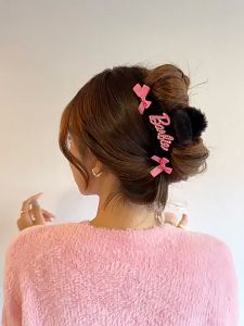 【Pharaoh🎀COD】Tali Rambut Berlian Imitasi Keren Manis Gaya Barbie Klip Cakar Rambut Mewah Klip Hiu Rambut Keriting Gadis