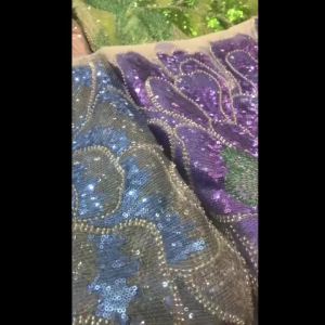 African 3D Sequins Net Lace Fabric (5 Yards) 2026 High-Quality Nigerian French Mesh Tulle Lace For Sewing Luxury Wedding Party