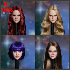 SUPER DUCK SDH036 1/6 Female Chloë Grace Moretz Suntan Skin Head Sculpt Carving Model For 12\" Ph Tbleague Action Figure Body