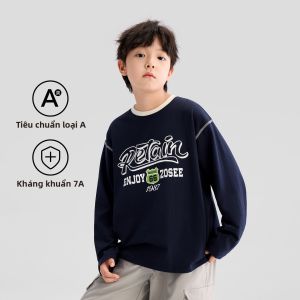 zosee | Áo Thun Tay Dài 100% Cotton Cho Bé Trai