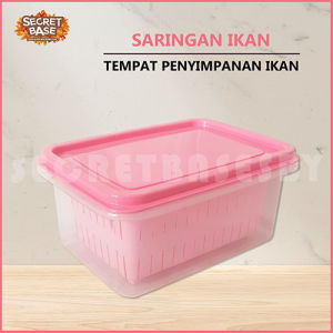 KOTAK SARINGAN IKAN - Saringan / Pengering / Keranjang Saringan 3in1
