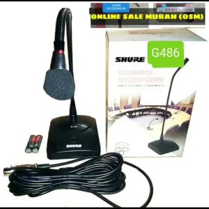 G486 MIC KABEL MEJA TABLE LEHER ANGSA CONDENSOR MIMBAR PODIUM KARAOKE LEGENDARY DYNAMIC MIKROPON