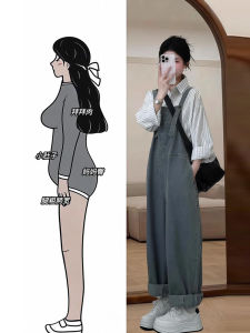 Bộ Đồ Denim Rộng Rãi Cho Nữ Mùa Xuân Bộ Đồ Hai Mảnh Quần Ống Rộng Cổ Điển Thường Ngày Cỡ Lớn Cho Phụ Nữ Mũm Mĩm