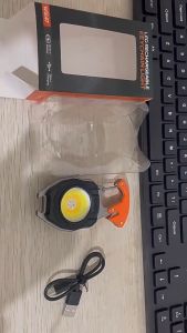 <Local Delivery>Keychain Work Light Multi-functional Rechargeable Portable Camping Magnet Auto Repair LED Glare Mini Flashlight